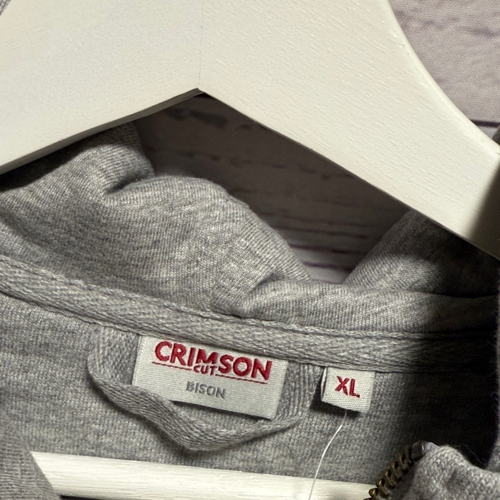 Crimson Cut Bison Hoodie NWT - Picture 4 of 4